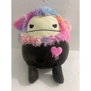 Frumpy The EMO Valentines Black Bigfoot 8in‎ Squishmallows  Plush (NWT)